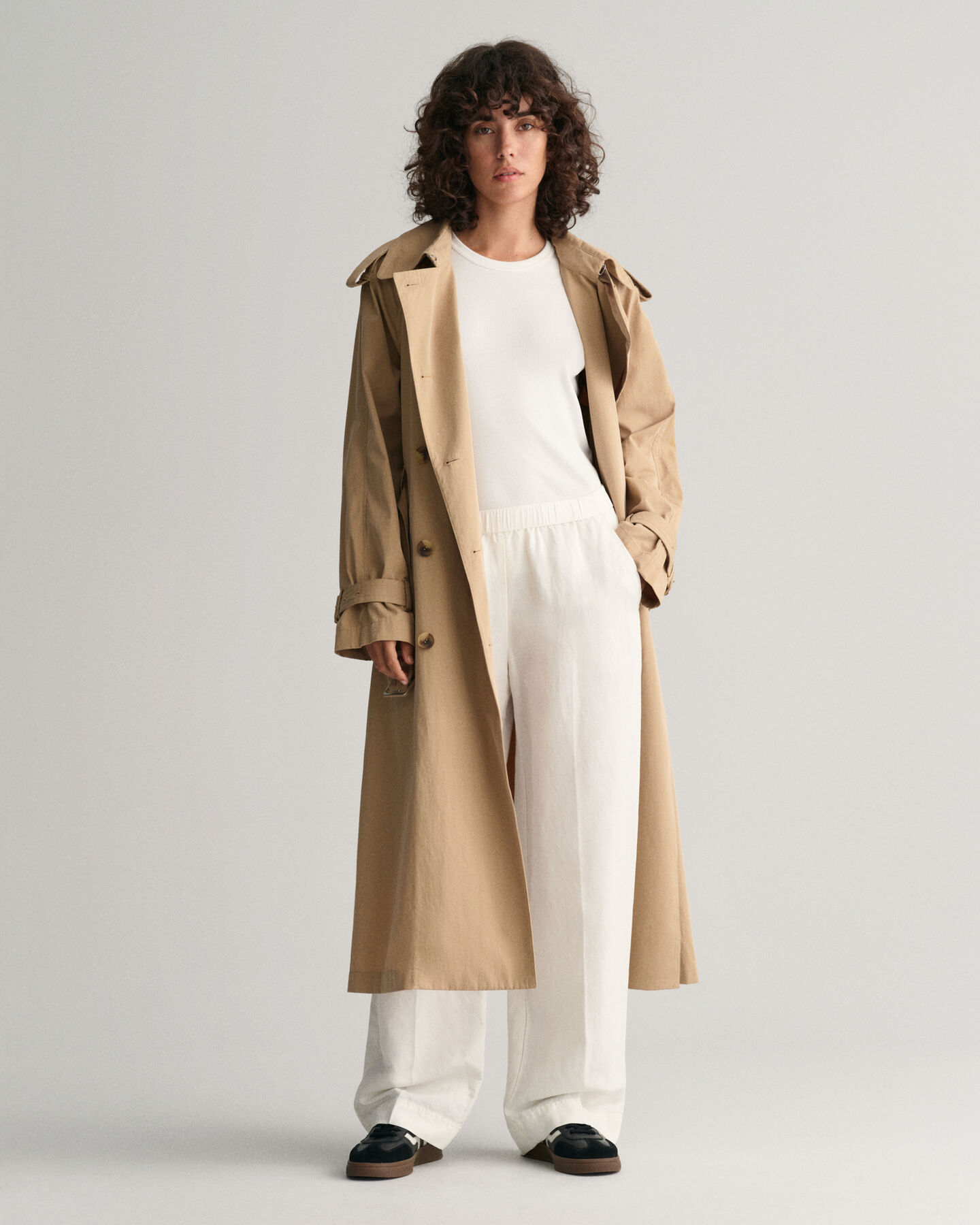 Relaxed Fit Pull-On broek van linnenmix