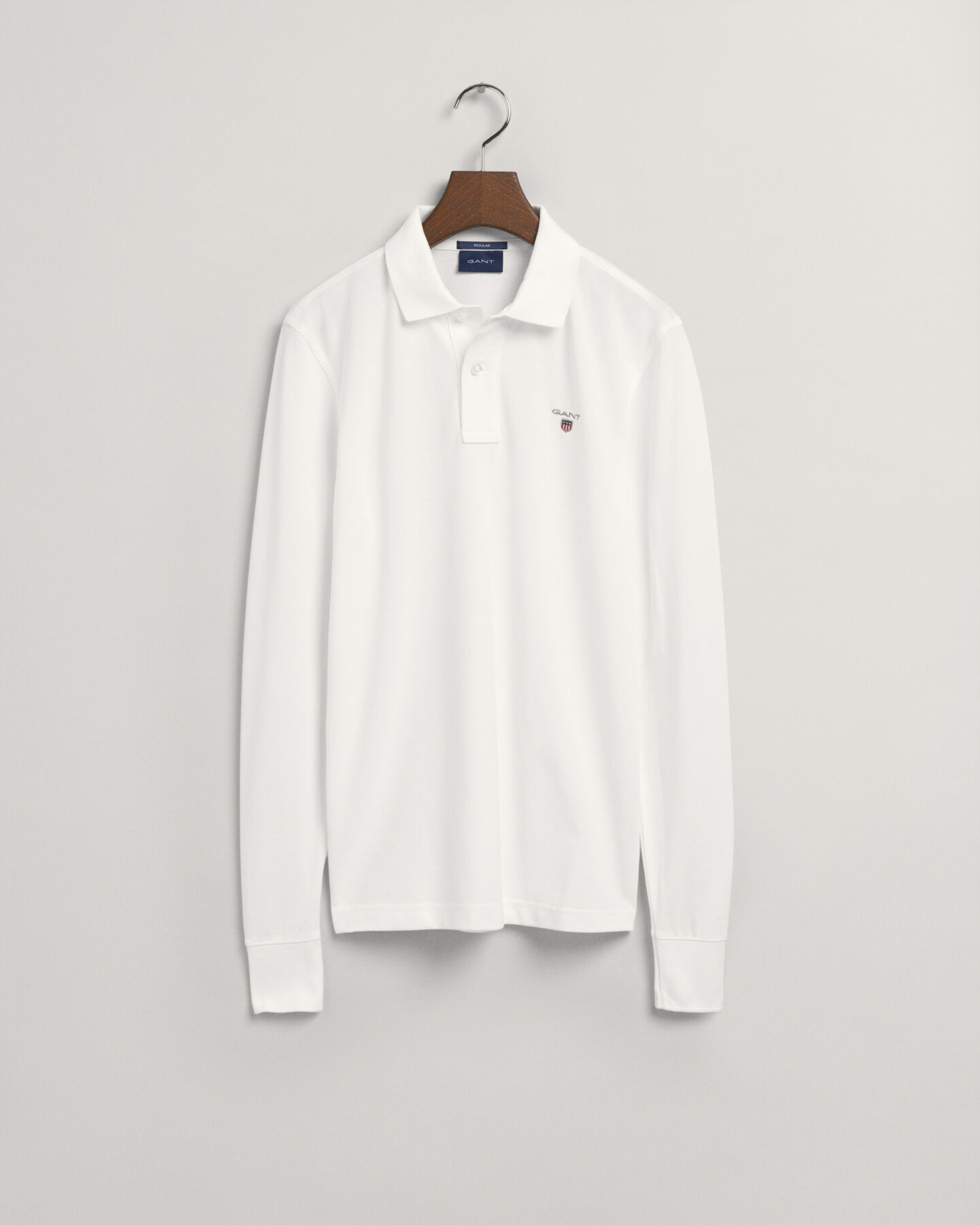Original piqu&eacute; poloshirt met lange mouwen