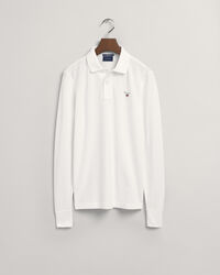 Original piqu&eacute; poloshirt met lange mouwen