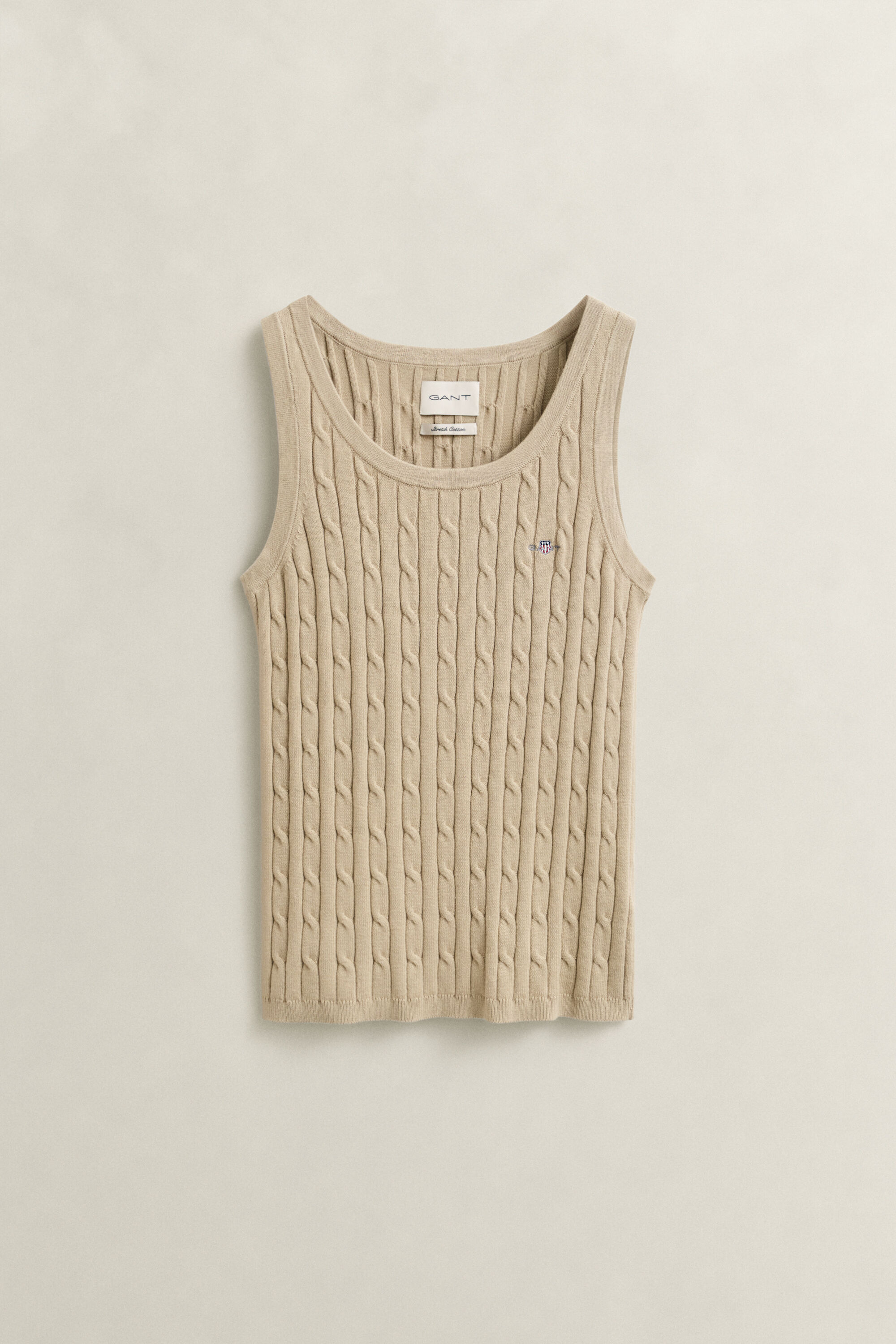 Kabelgebreide tanktop
