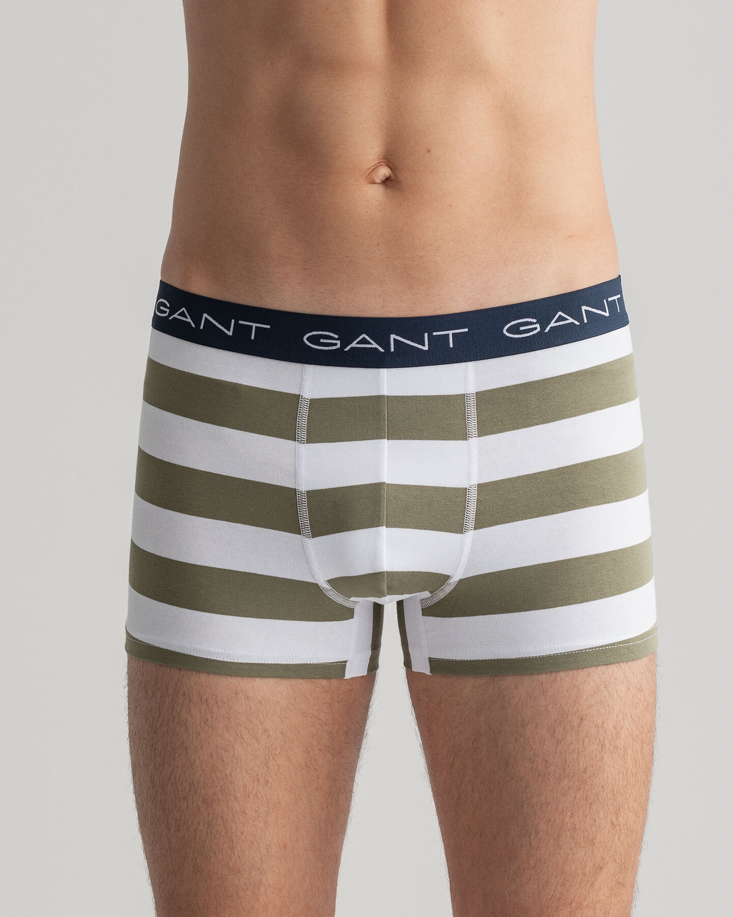 Set van drie boxershorts met rugbystrepen