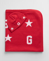 Baby cadeauset met dekentje en mutsje