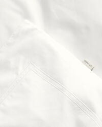 Satijnen eenpersoonsdekbedovertrek met stiksels