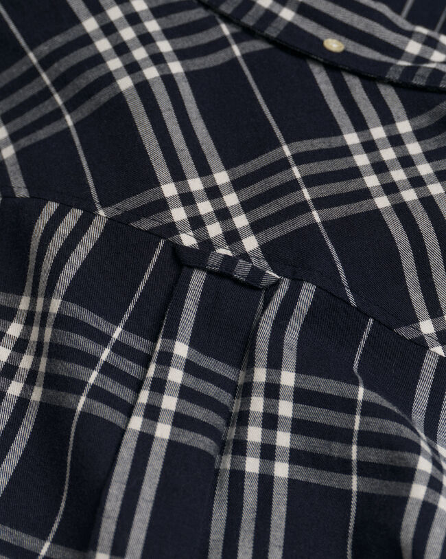 Relaxed Fit flanellen overhemd met ruitje