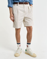 Relaxed Fit chinoshort van katoenkeper