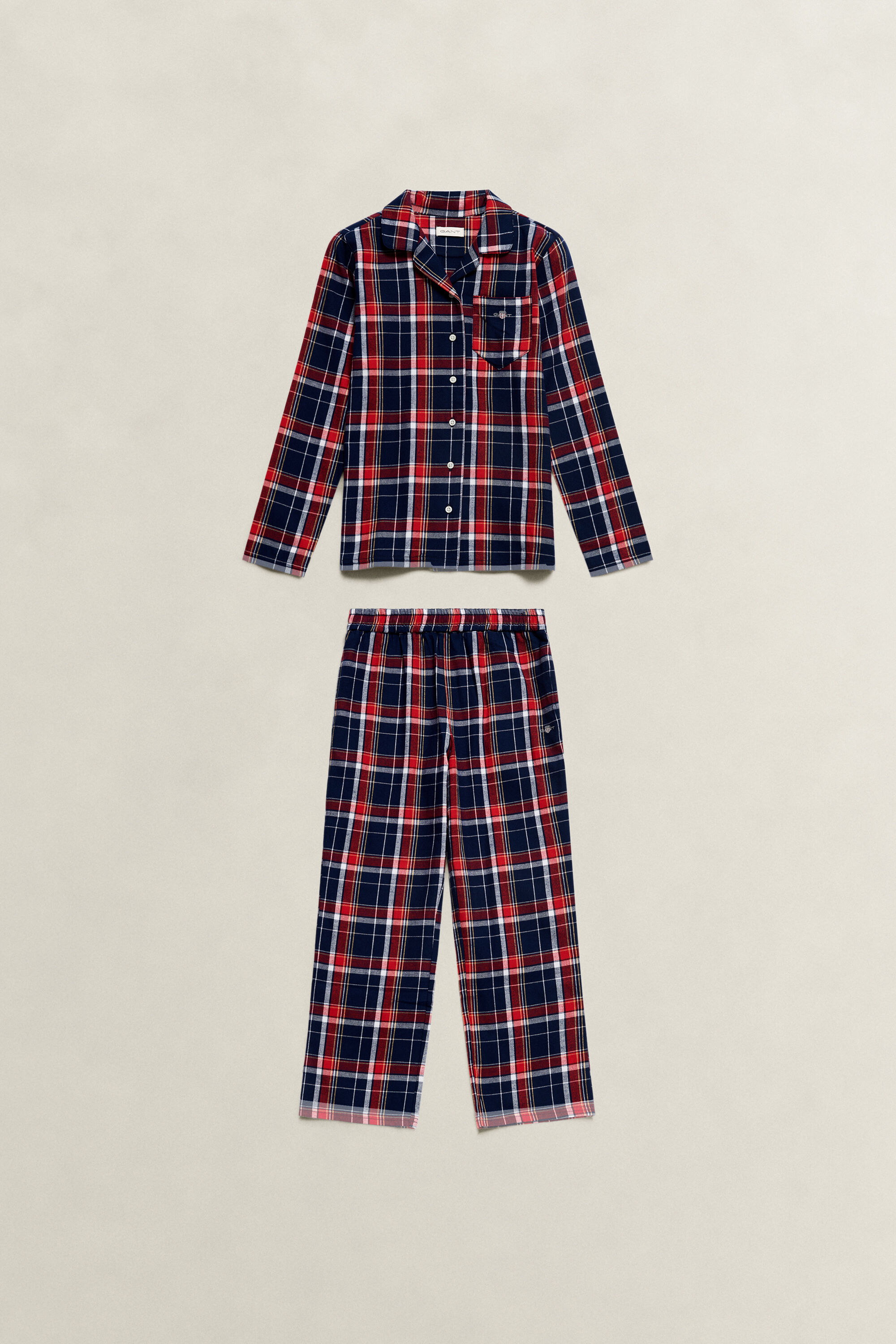 Flannellen pyjamaset voor tienerjongens