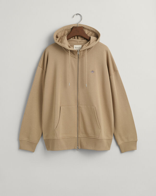 Shield hoodie met ritssluiting