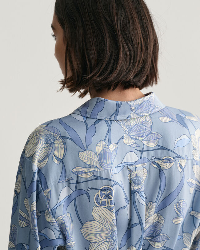 Magnolia Print overhemdjurk