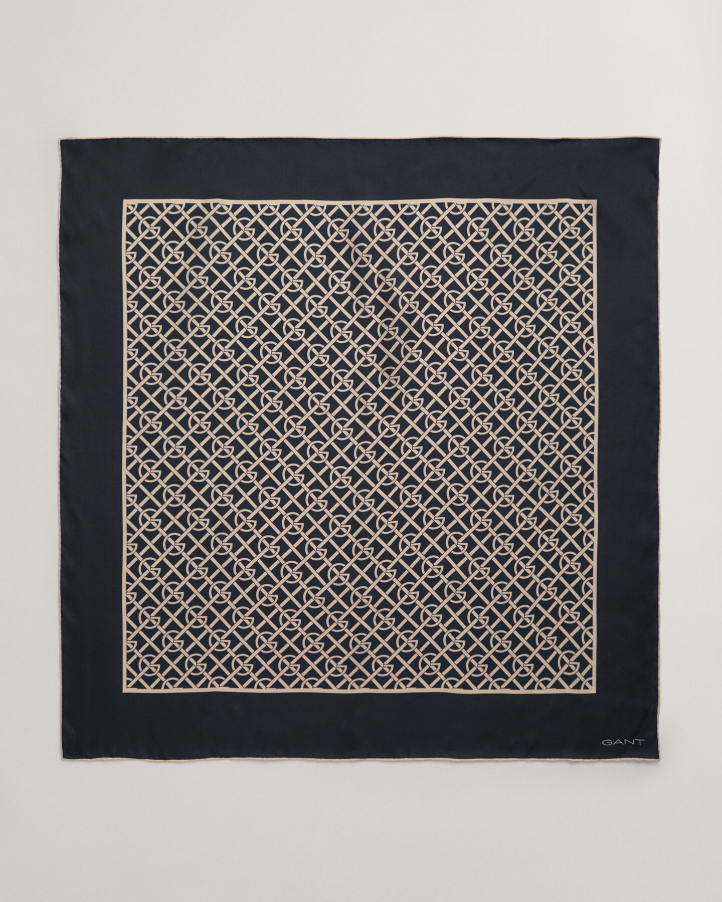 G Patterned zijden sjaal