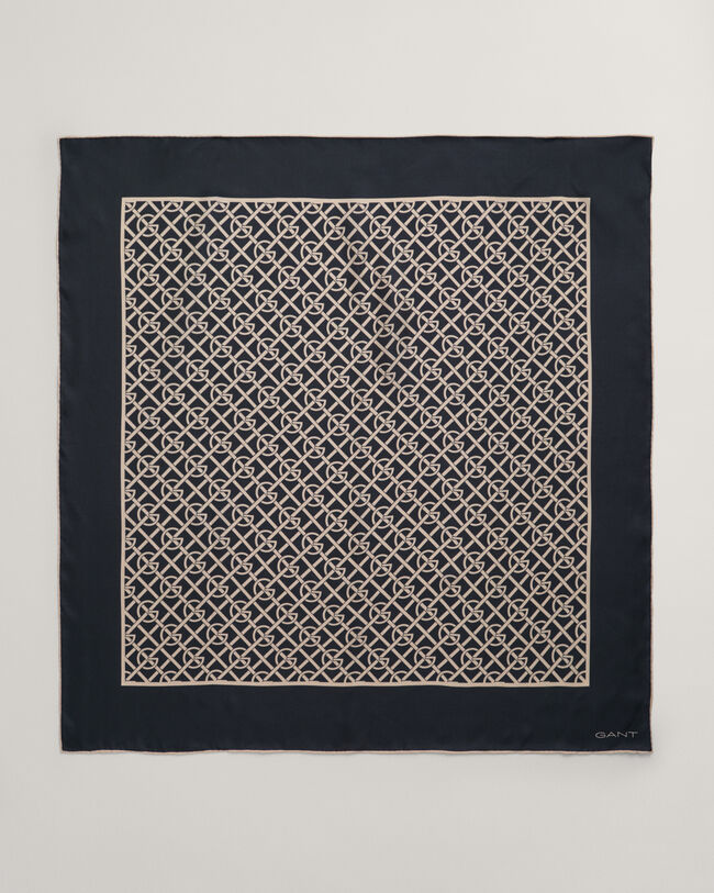 G Patterned zijden sjaal