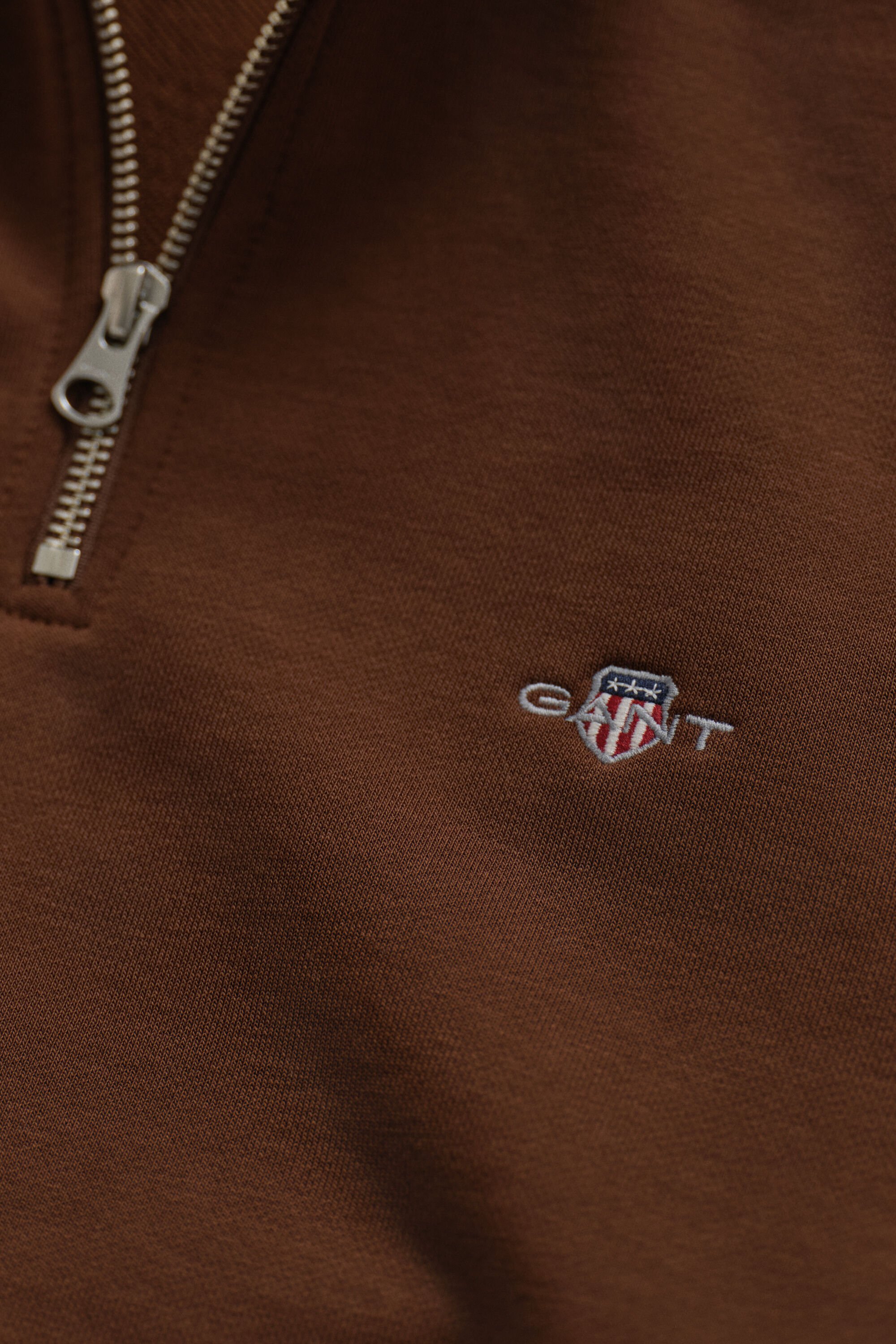 Shield sweatshirt met korte rits