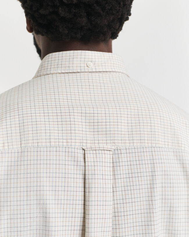 Oversized Fit Luxury Oxford-overhemd met ruitje