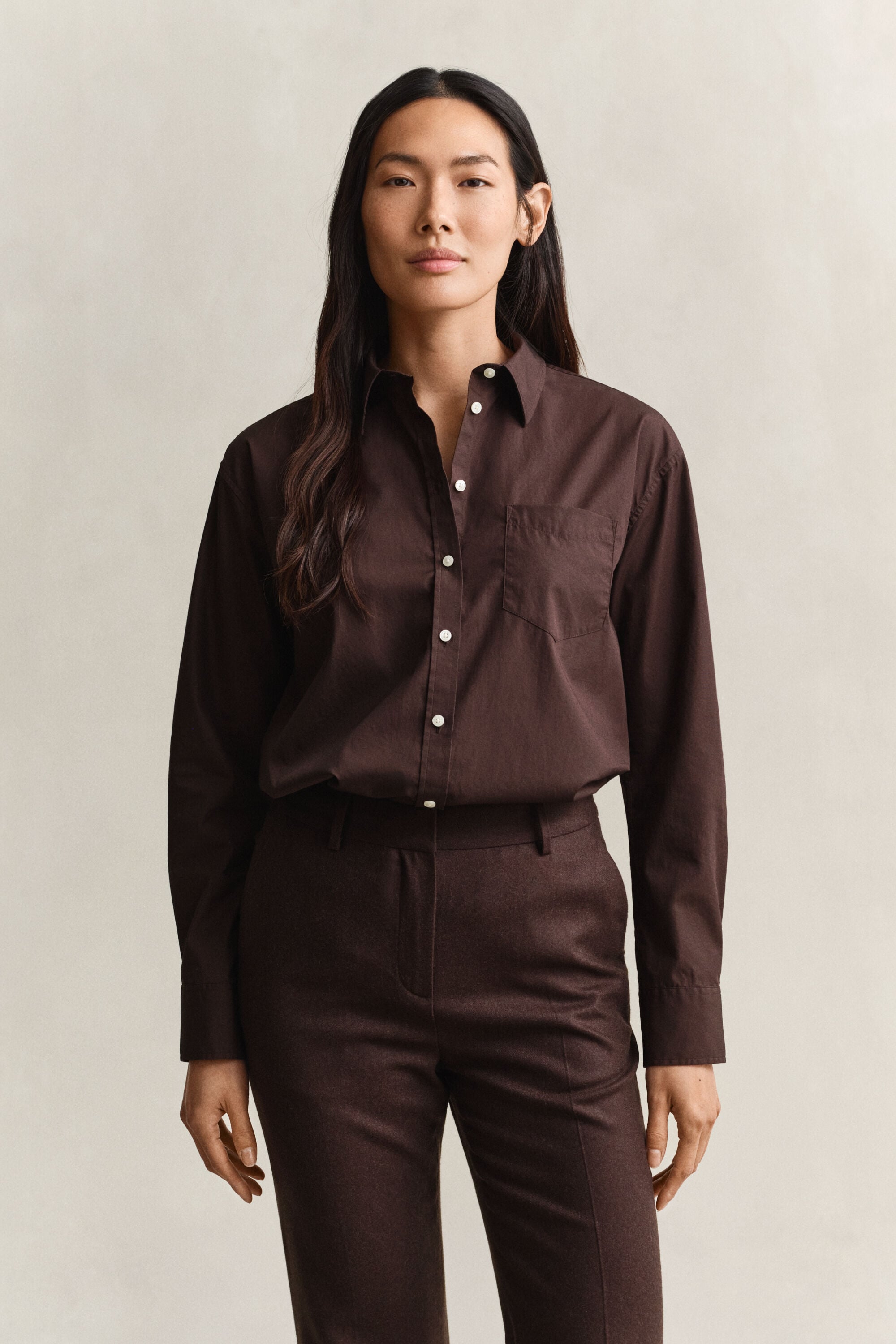 Relaxed Fit Classic overhemd van poplin