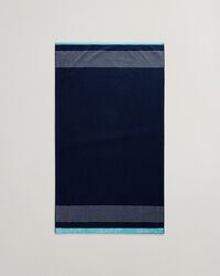 Strandlaken met ton sur ton streepje