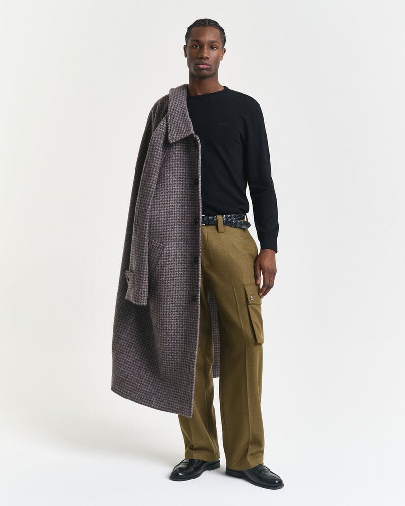 Trui met ronde hals van extra fijne merinoswol