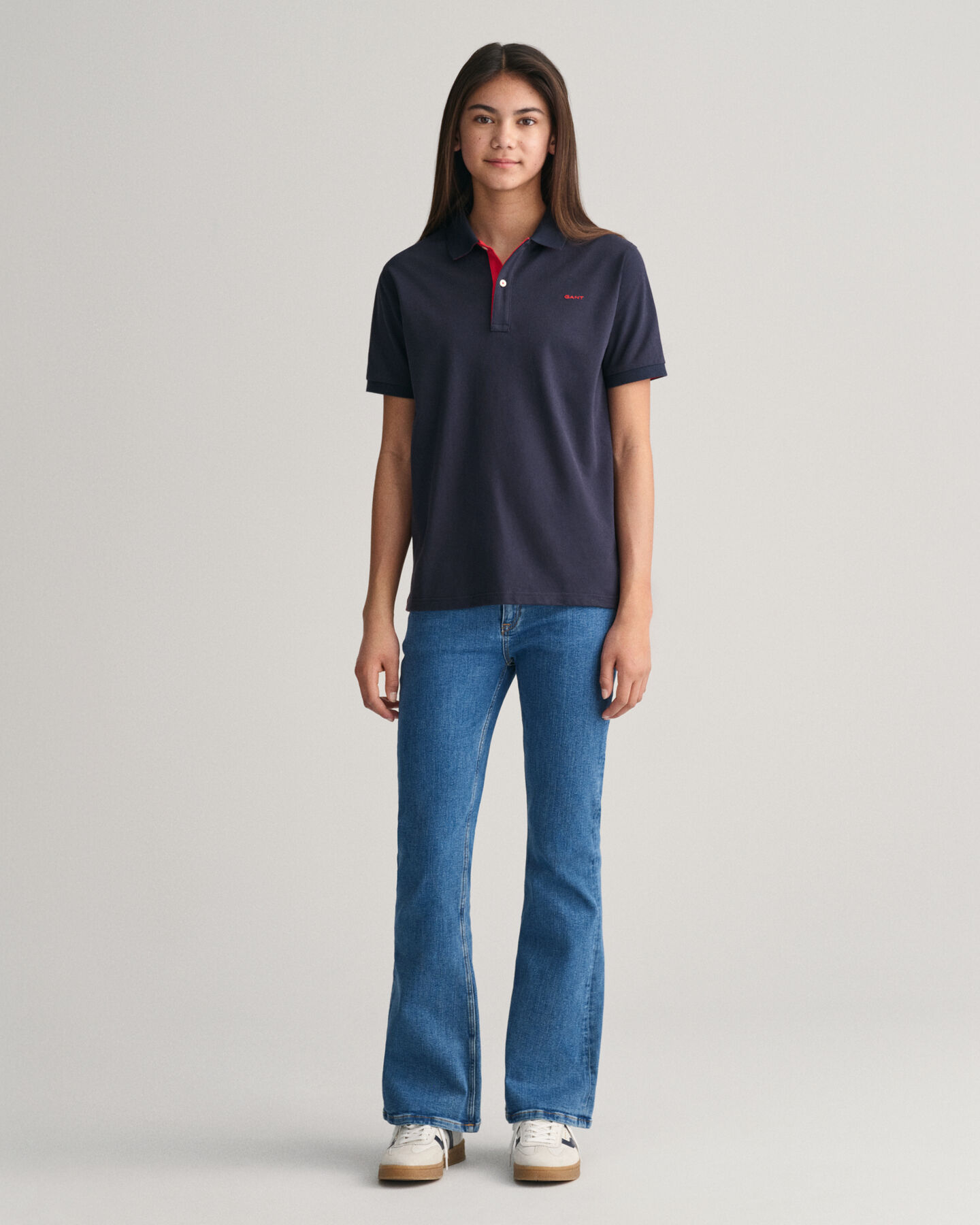 Teens Contrast piqu&eacute; poloshirt