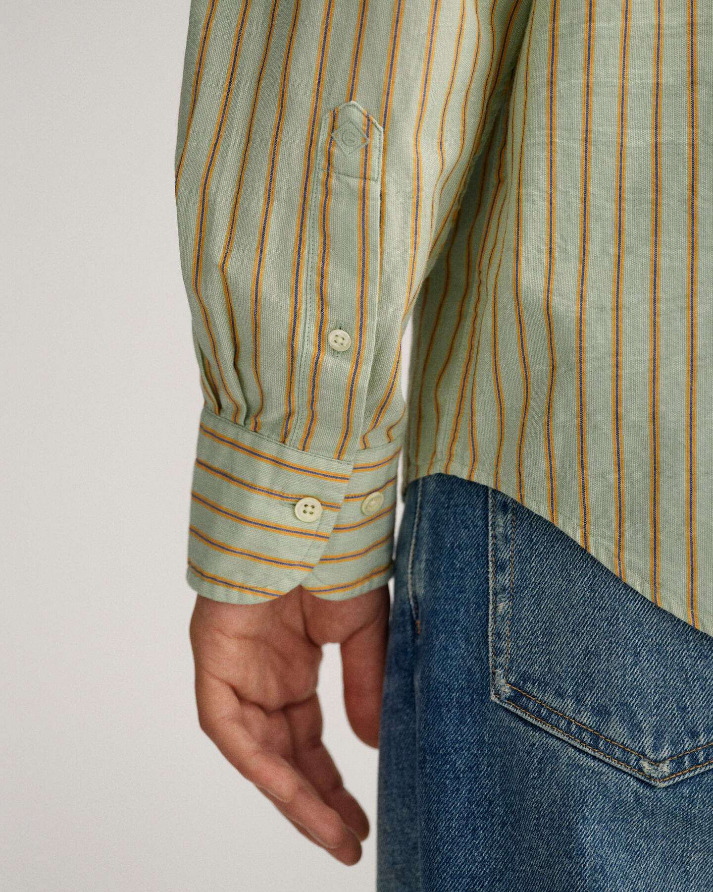 Relaxed Fit fil-&agrave;-fil gestreept overhemd