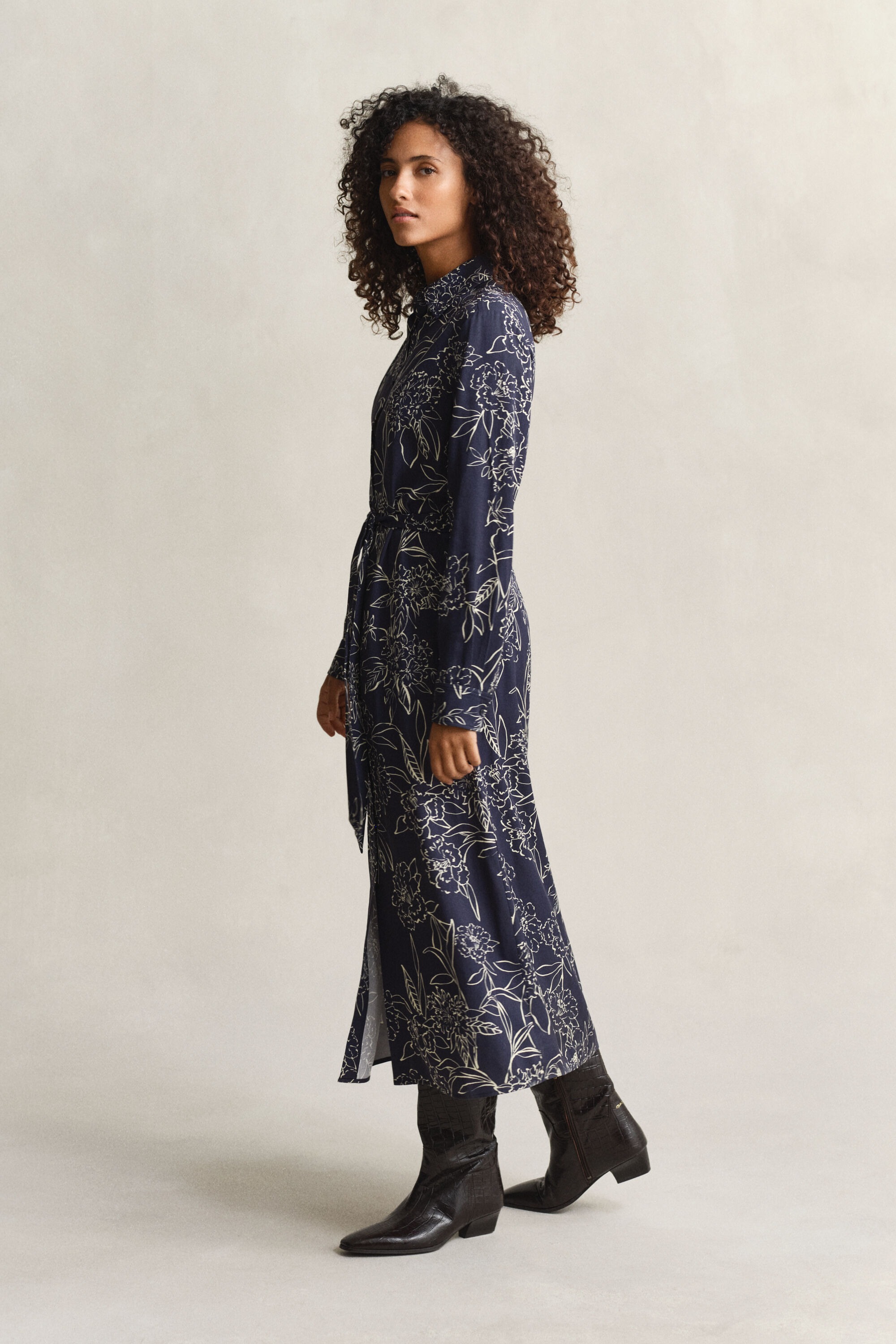 Overhemdjurk met bloemenprint