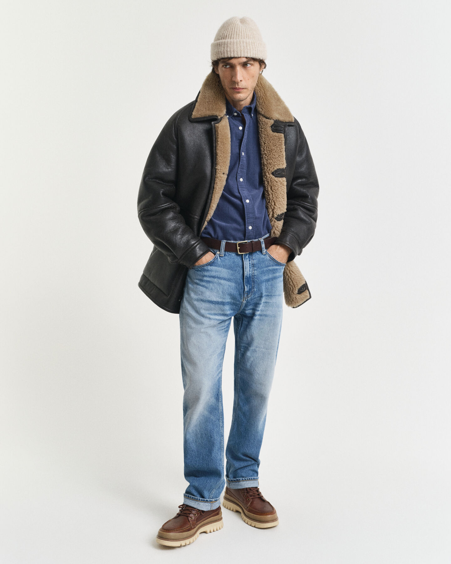 Regular Fit overhemd van katoencorduroy