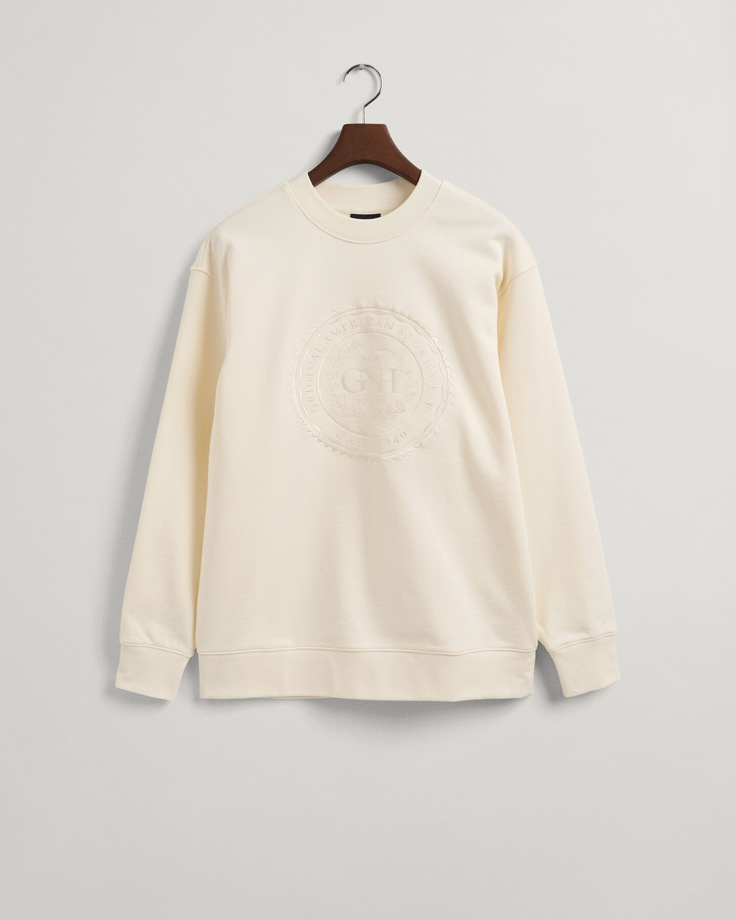 Monogram sweatshirt met ronde hals
