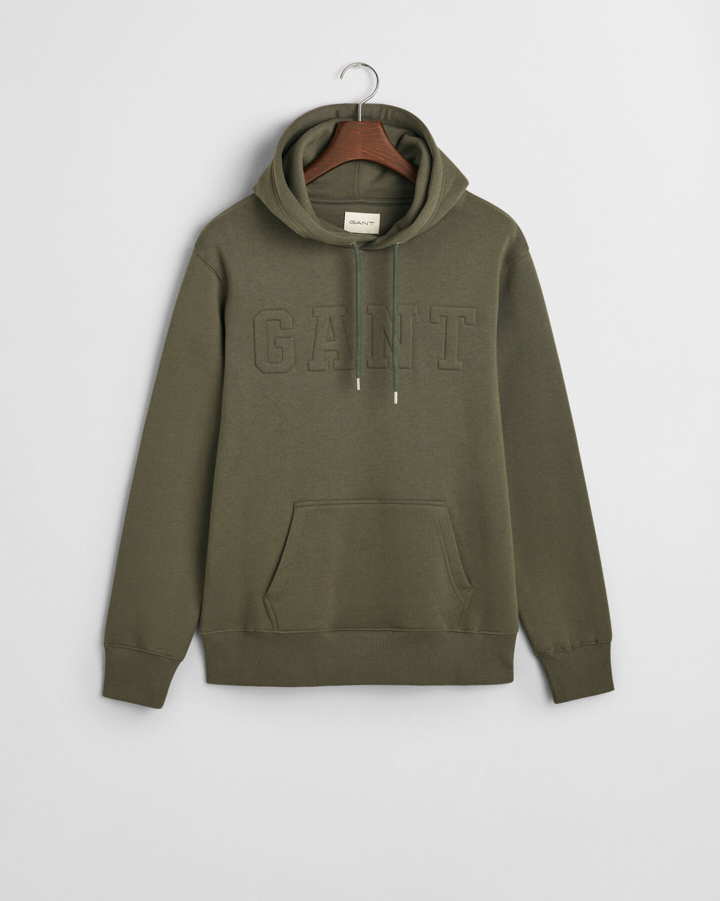 Hoodie met gebosseleerd logo