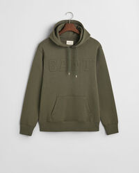 Hoodie met gebosseleerd logo