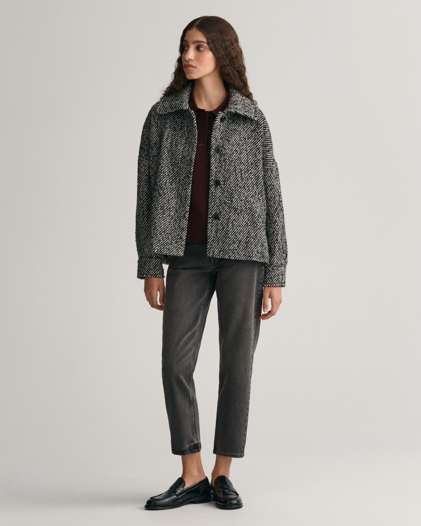 Jeans met iets kortere, rechte pijp