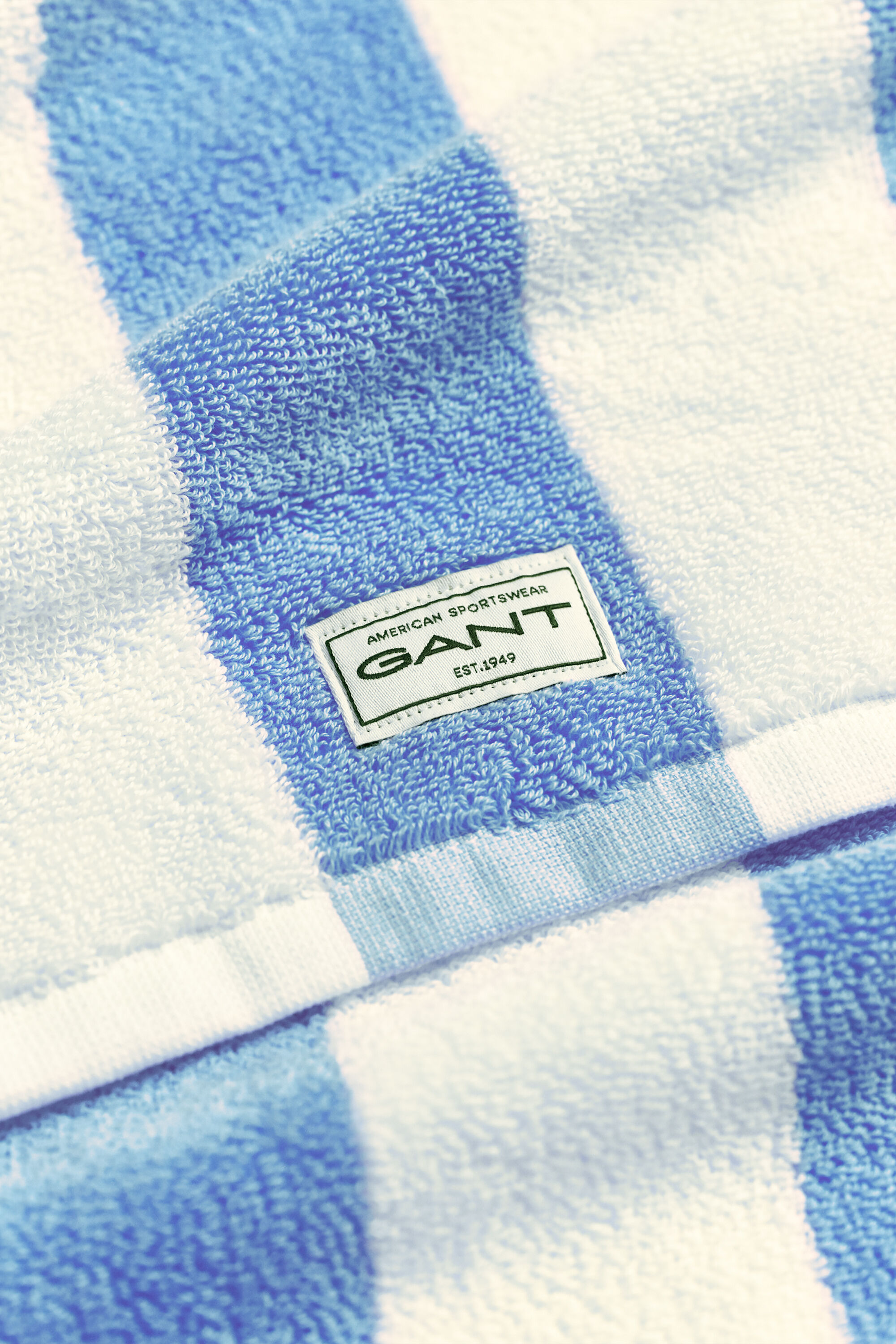 Gestreepte handdoek 70 x 140 cm