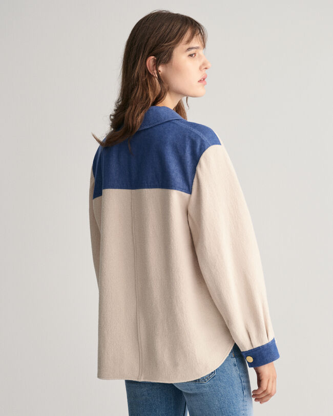 Overshirt met textuur