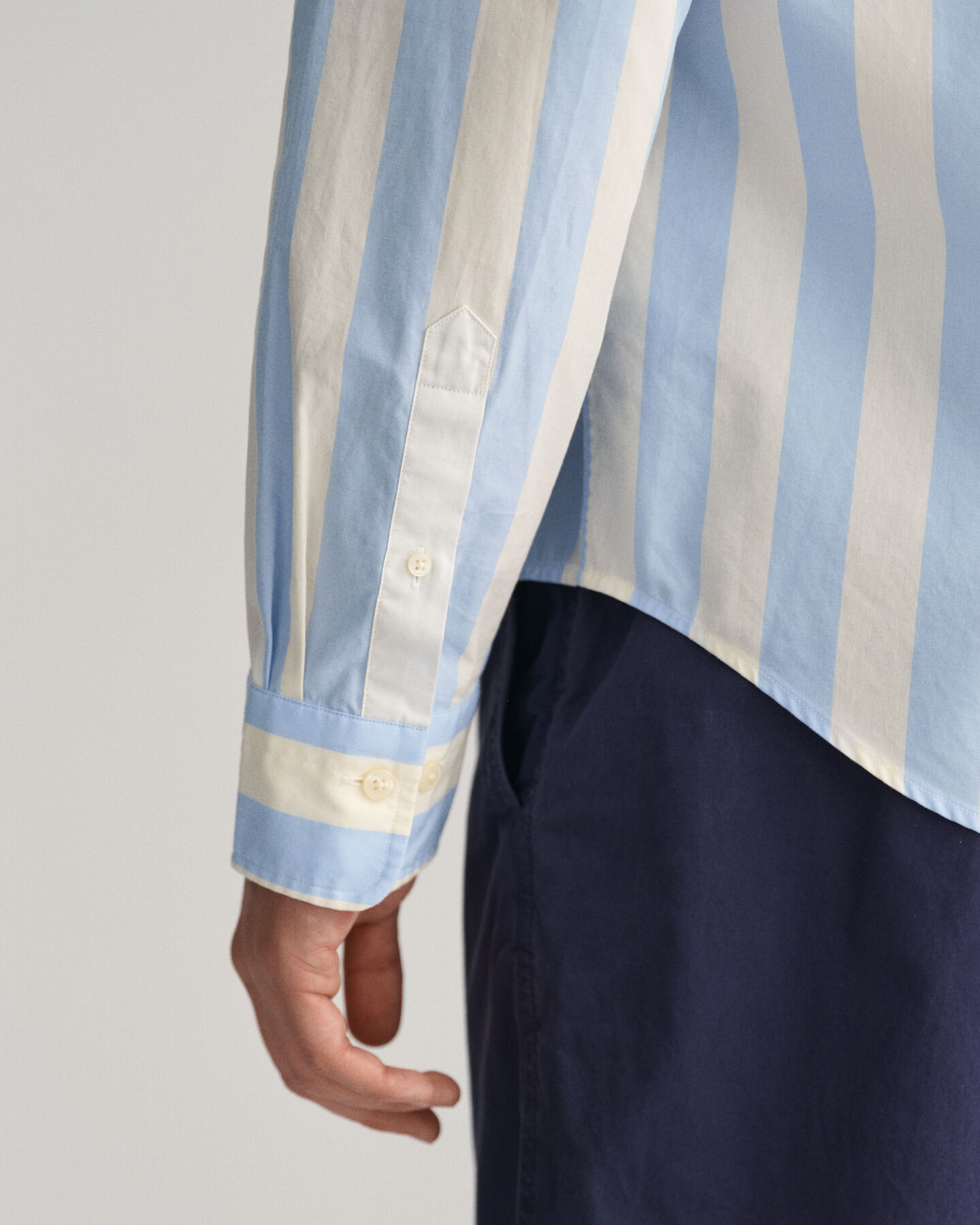 Regular Fit Parasol Striped overhemd van poplin