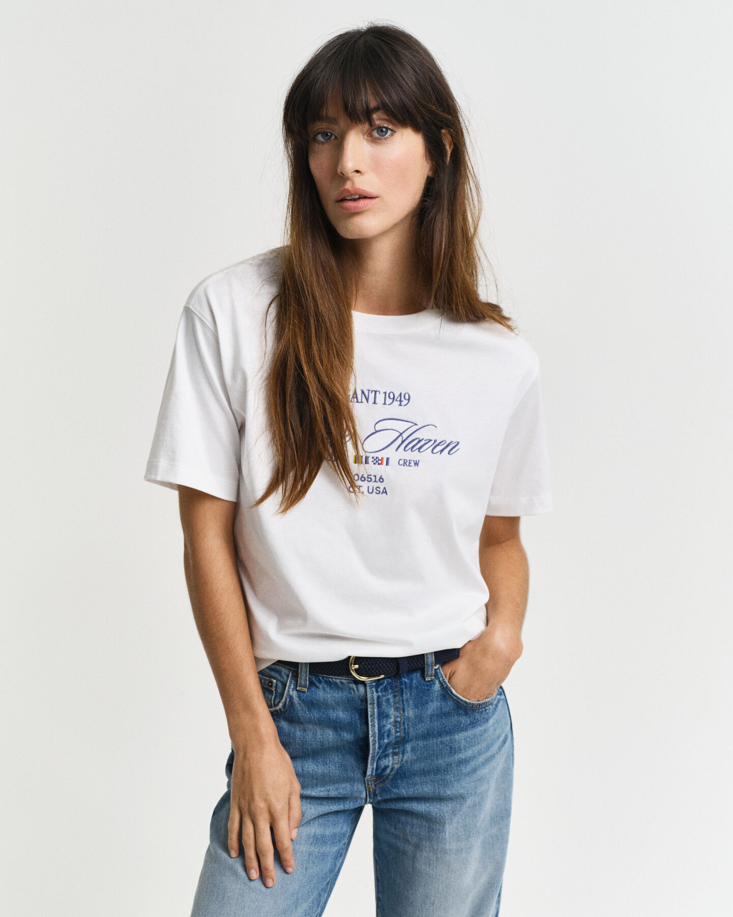 Sailing Graphic T-shirt met ronde hals