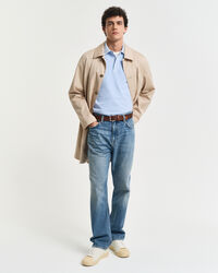 Sunfaded piqu&eacute; poloshirt