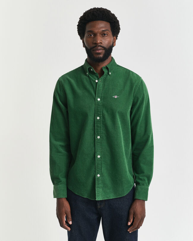 Regular Fit overhemd van katoencorduroy