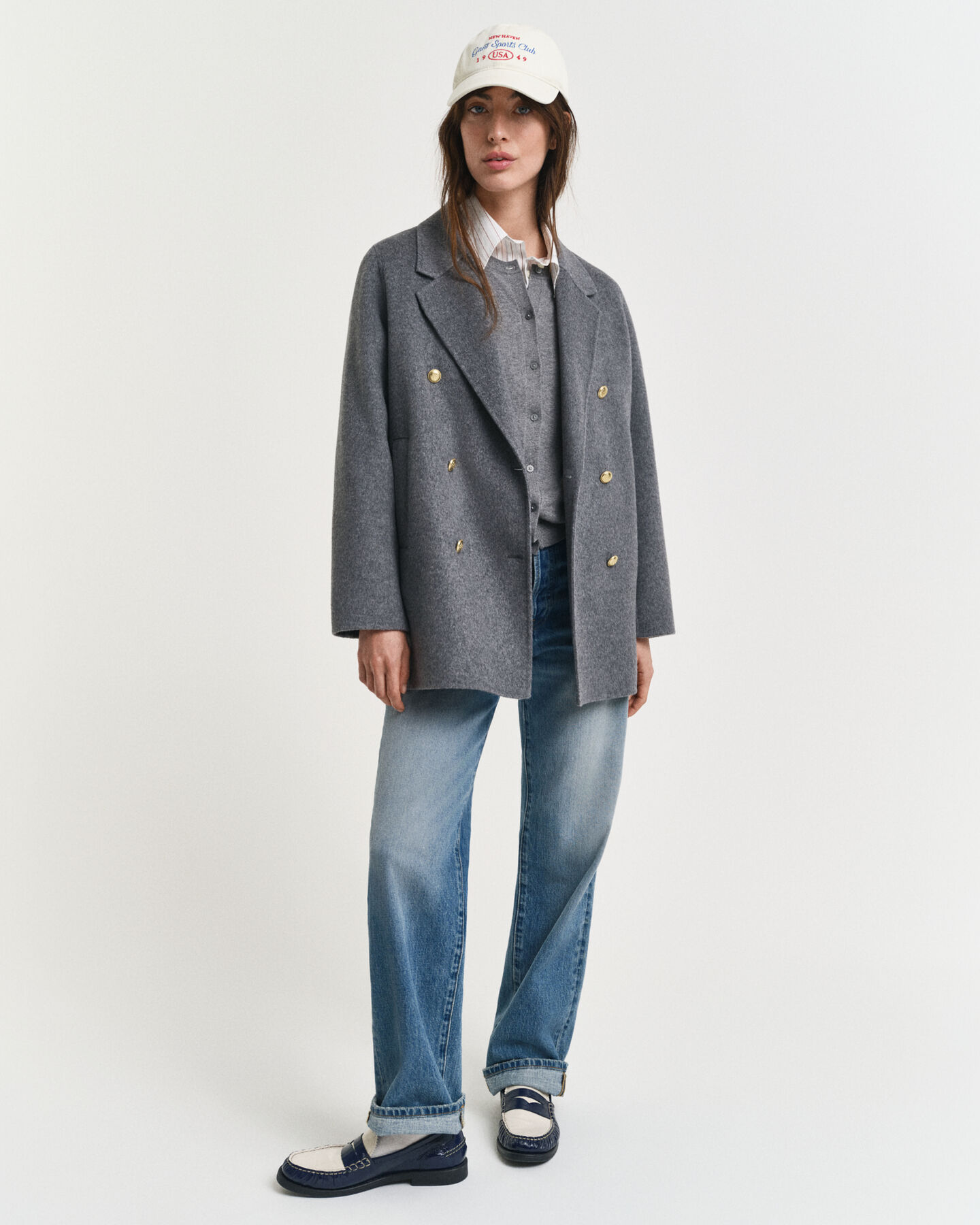 Jekker met handgestikt detail