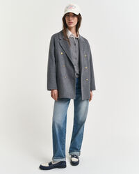 Jekker met handgestikt detail