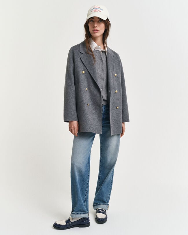 Jekker met handgestikt detail