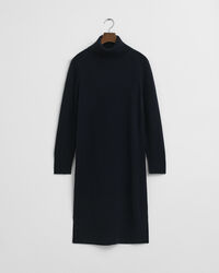 Jurk met col en gebreid detail