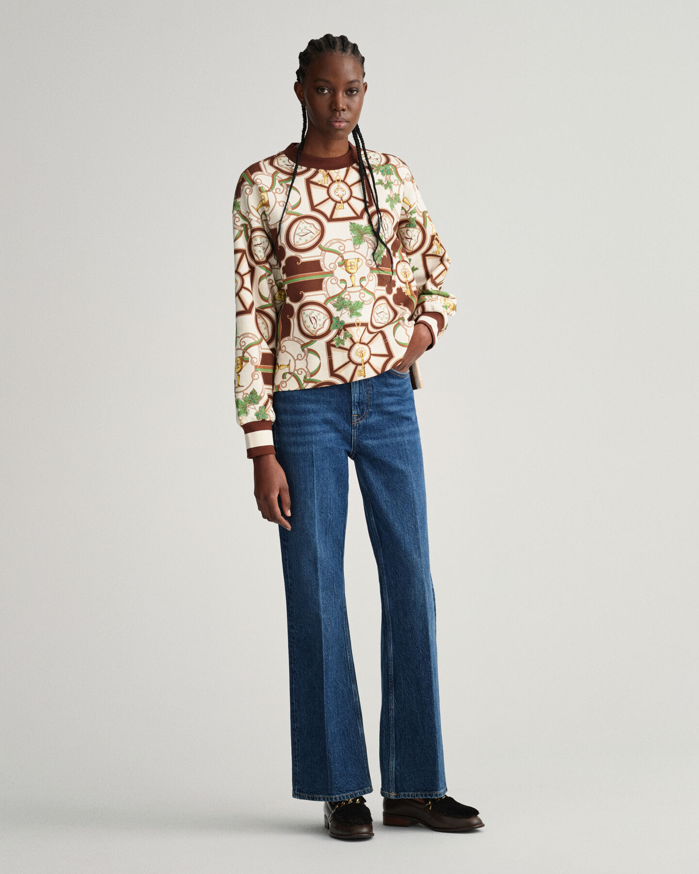 American Luxe sweater met ronde hals