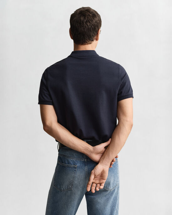 Regular Fit Shield piqué poloshirt