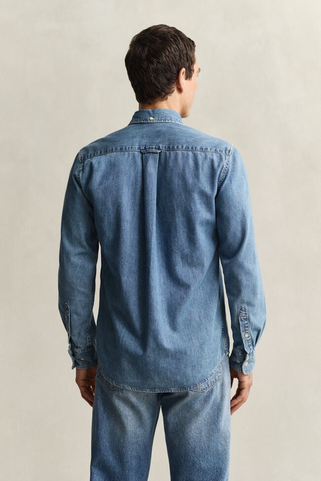 Regular Fit denim overhemd