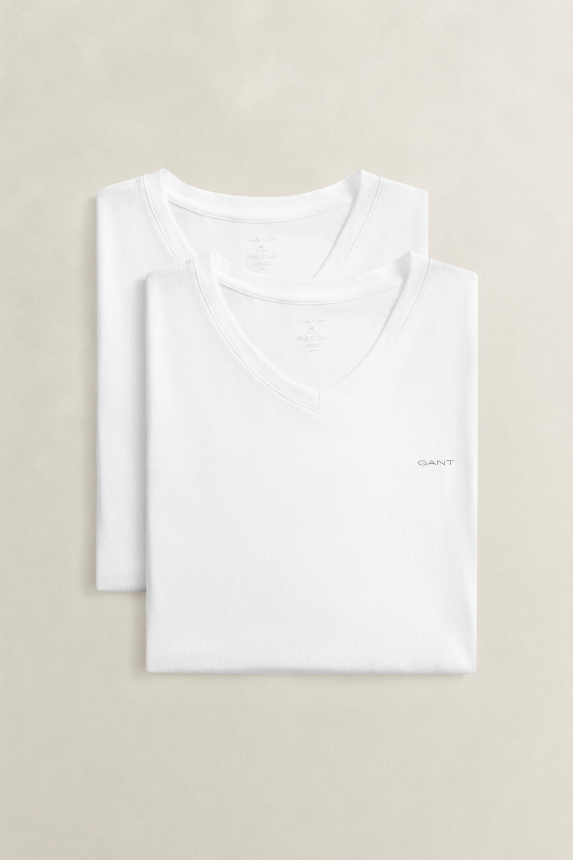 Set van twee T-shirts met V-hals