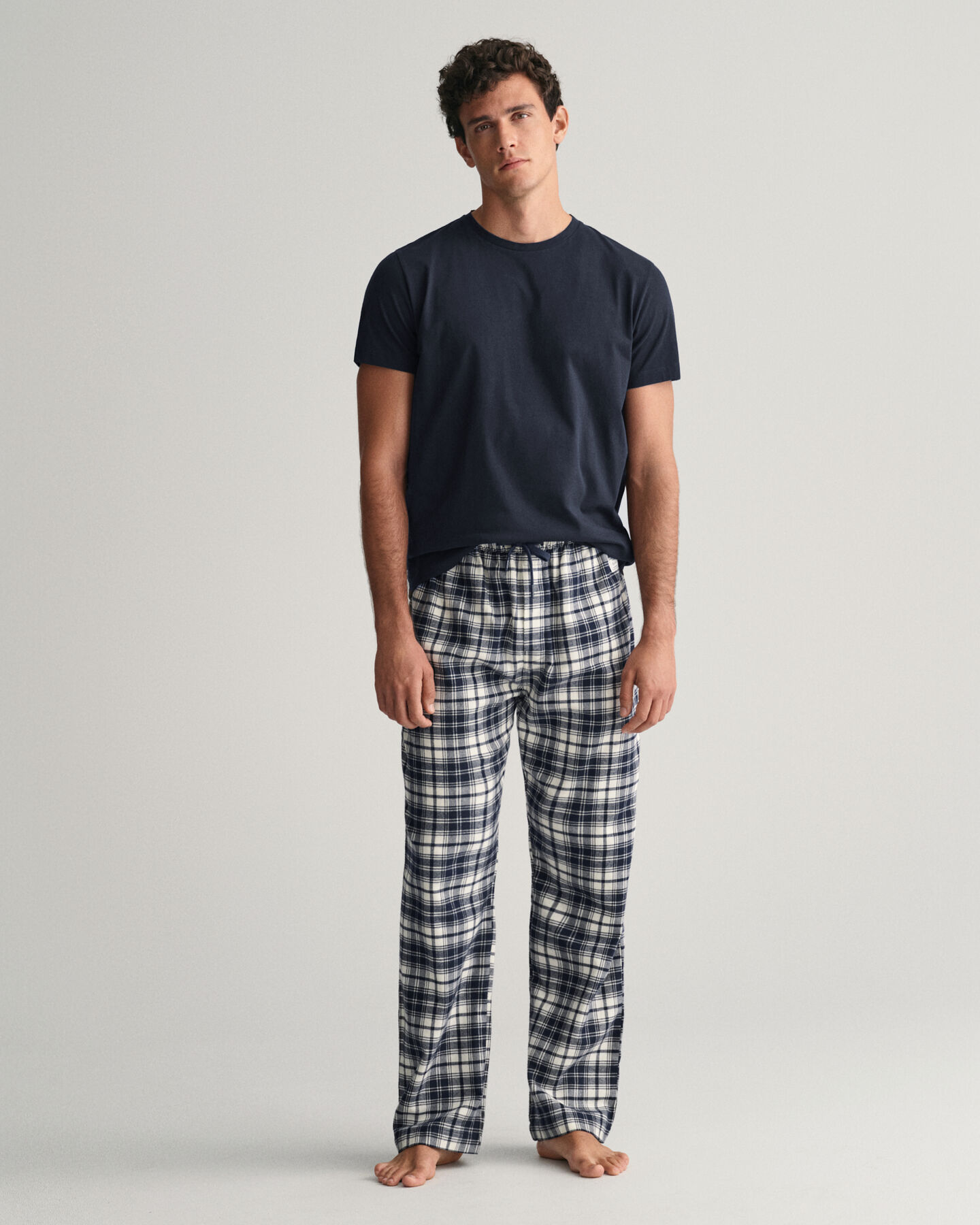 Flanellen pyjamabroek & -shirt in cadeauverpakking