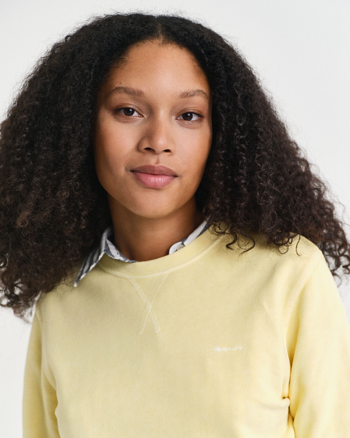 Sunfaded sweatshirt met ronde hals