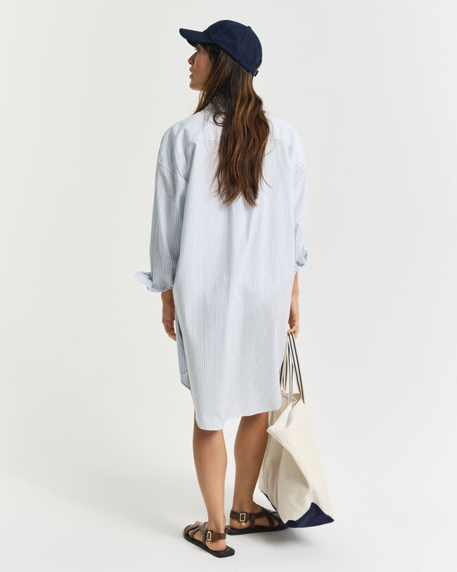 Oversized gestreept Luxury Oxford jurk