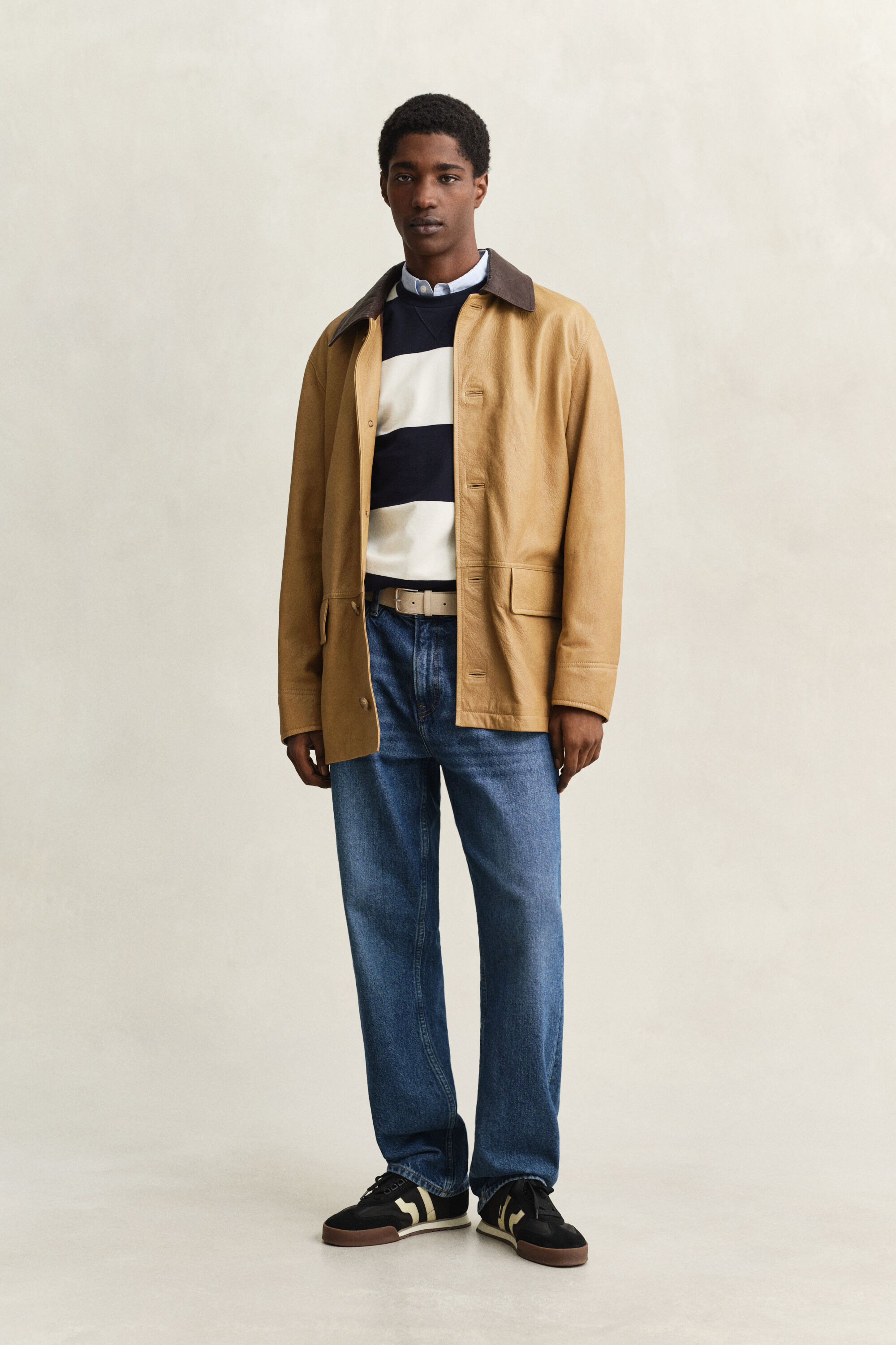 Gestreept sweatshirt met ronde hals