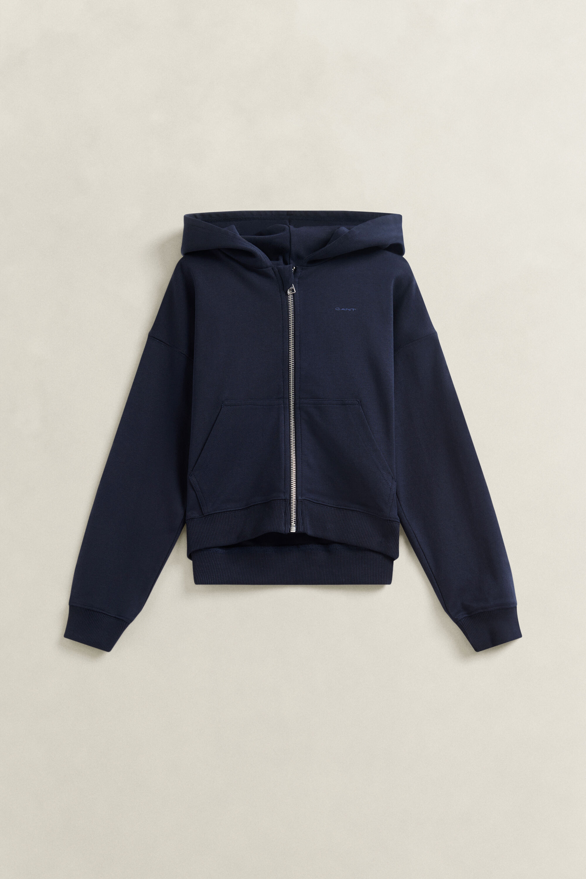 Korte hoodie met ritssluiting voor tienermeisjes