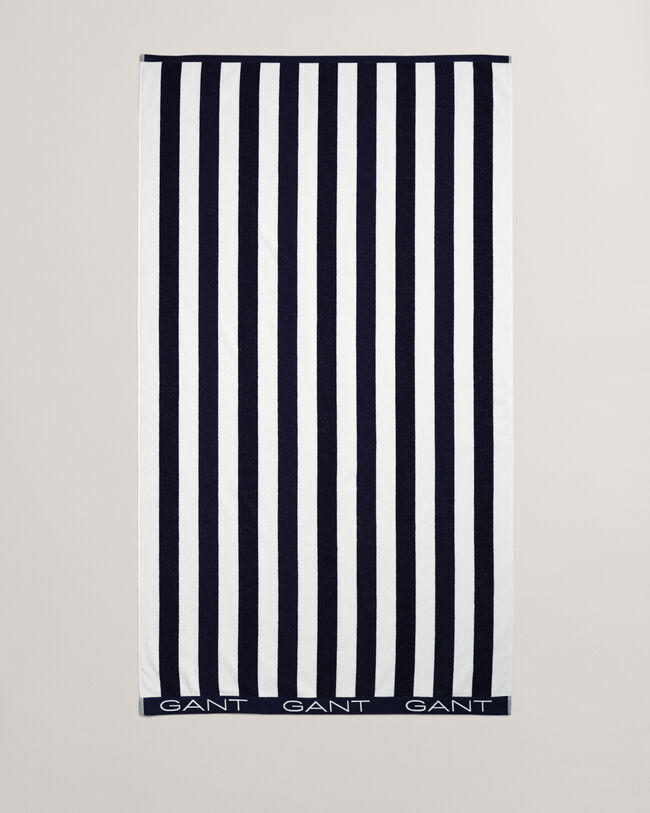 Strandlaken met blokstreep