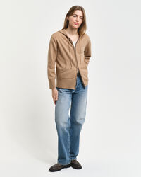 Hoodie met ritssluiting van buitengewoon zachte lamswol