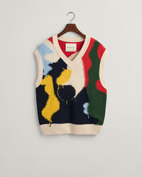 Bodywarmer met losse vorm