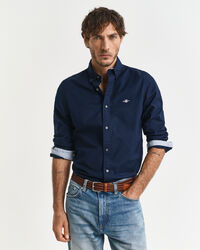 Slim Fit Oxford-overhemd met stretch